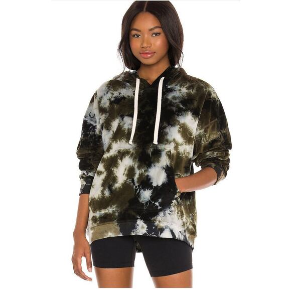 Electric & Rose Velour Kangaroo Pocket Oversized Mateo...